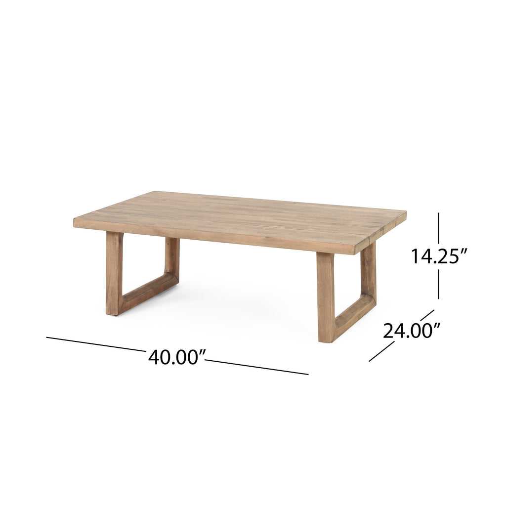 4-Pieces Acacia Wood Patio Furniture Set