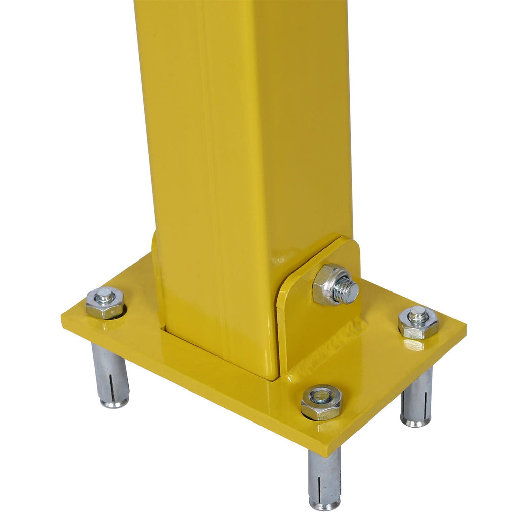 Square Parking Bollard Pole Barrier With Lock for Car Parking Protection and Home Garage