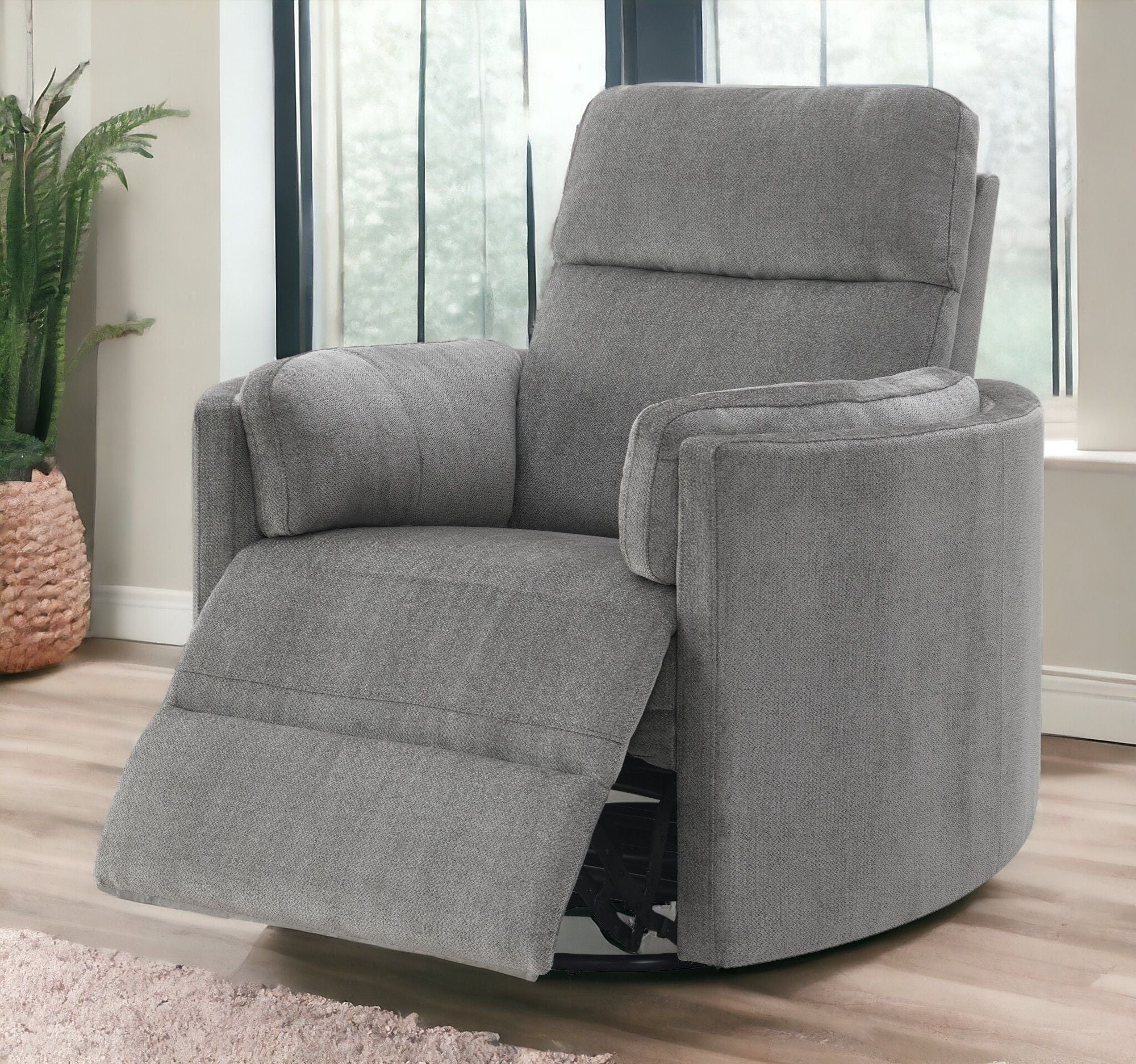 Sagen Glider Recliner With Swivel