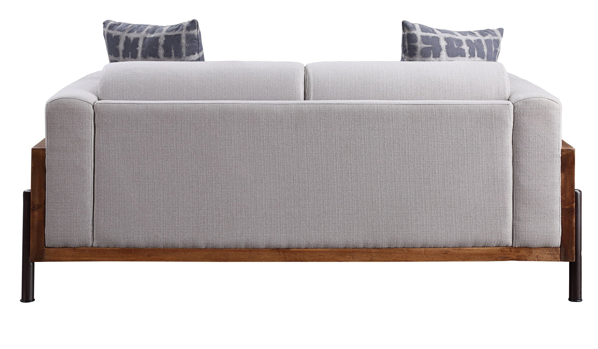 Pelton Loveseat With 2 Toss Pillows - Walnut