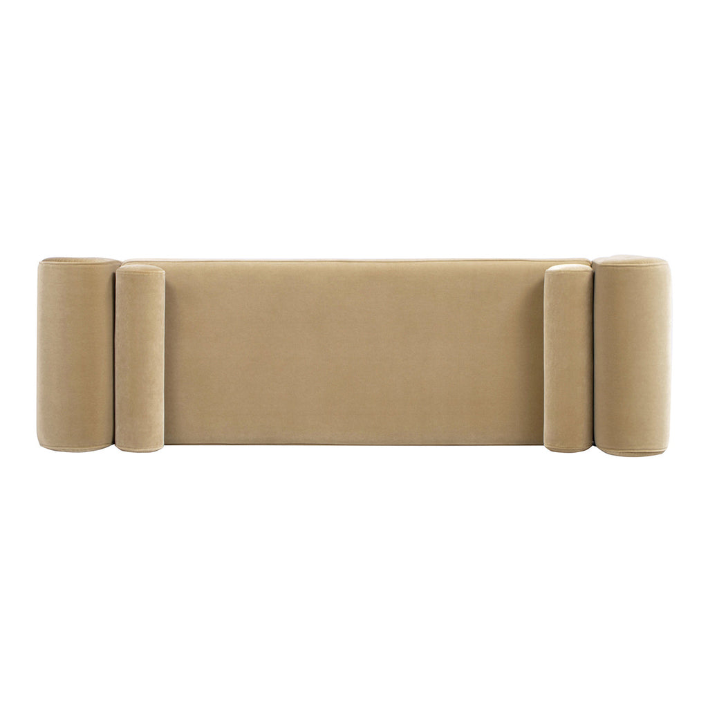 Mason 60.5" Arched Arm Bench with Bolster Pillows
