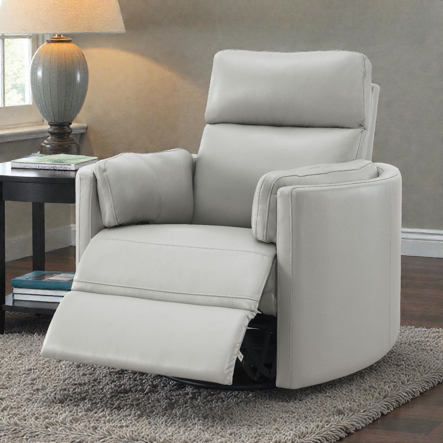 Sagen Glider Recliner With Swivel