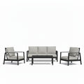 Modern 5 Seat Outdoor Patio Furniture Set With Coffee Table