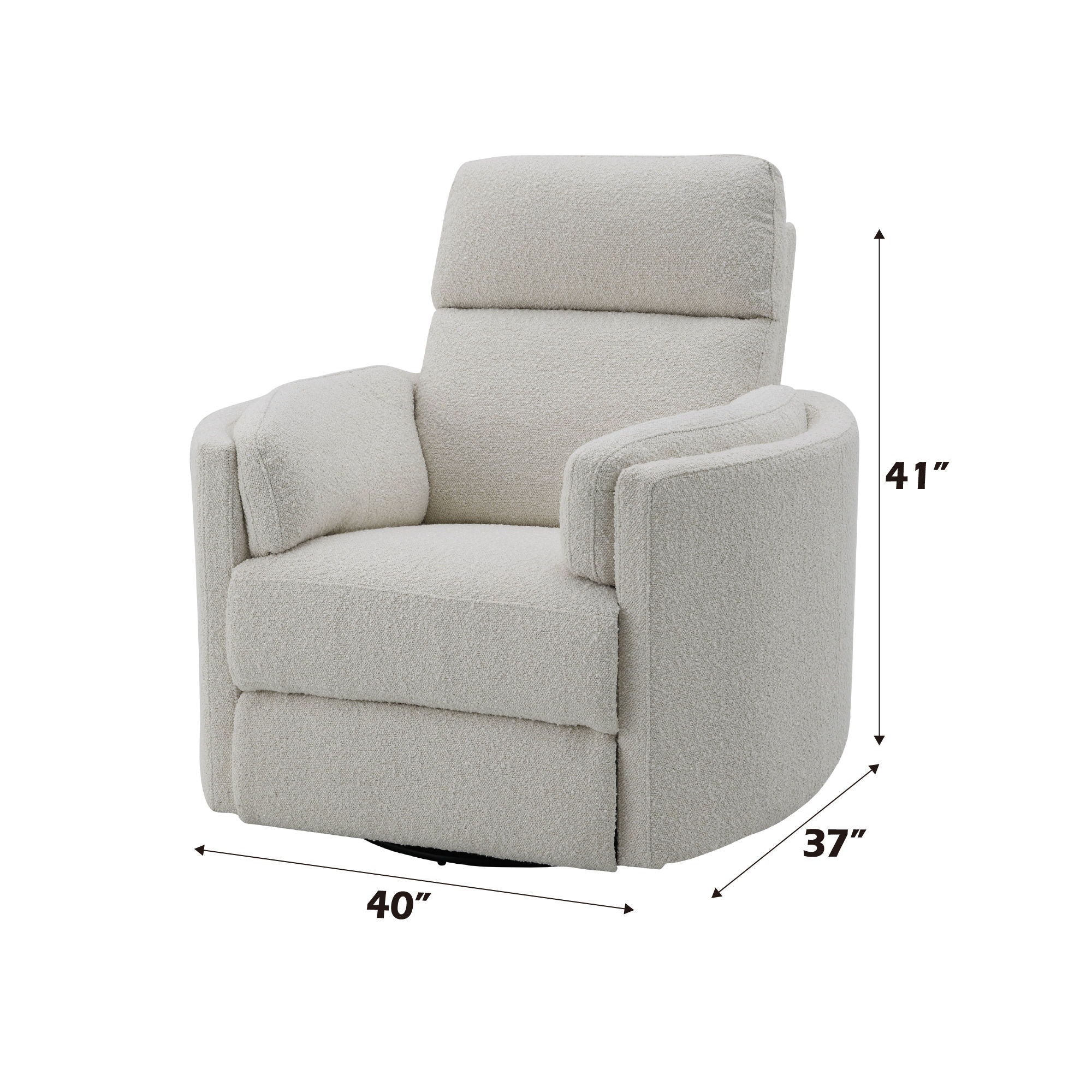 Sagen Glider Recliner With Swivel