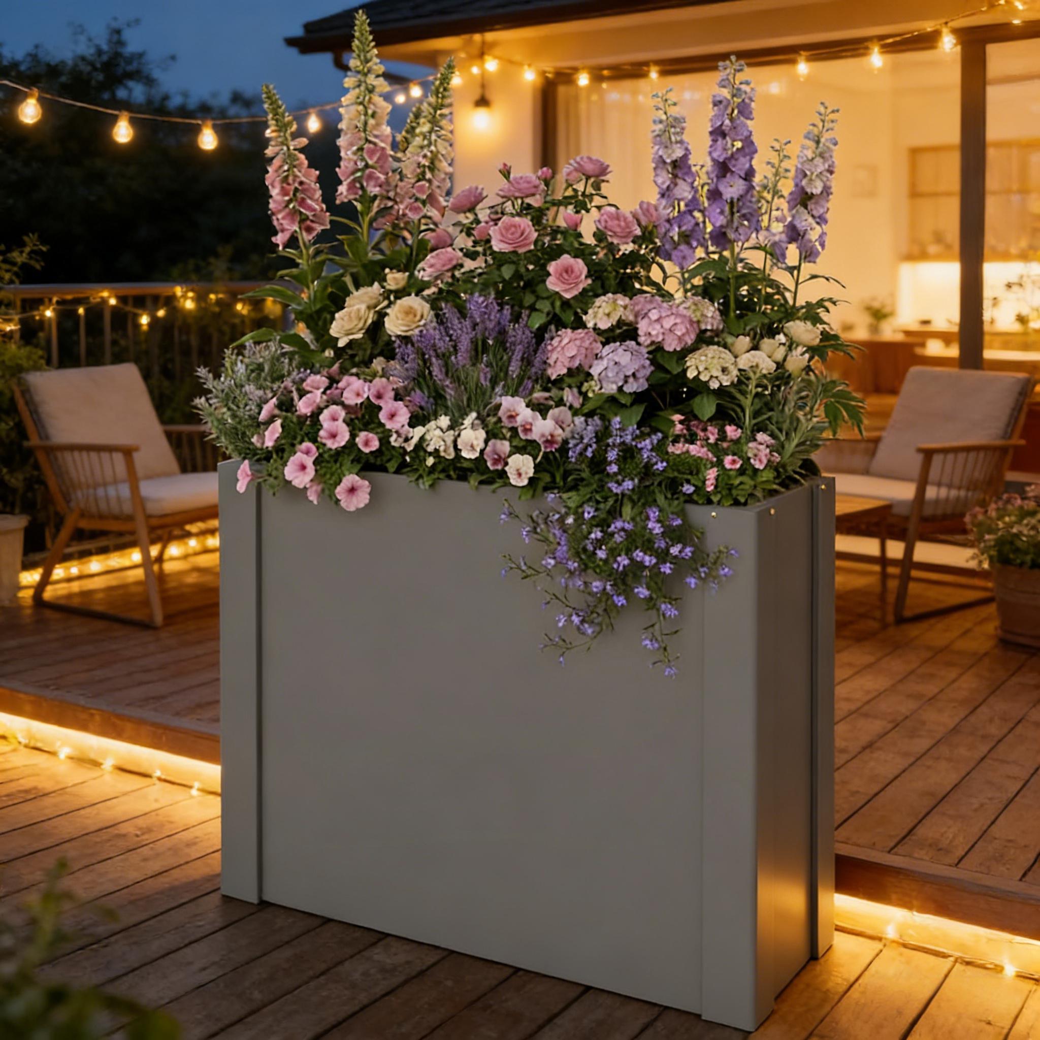 Balcony Herb Box, Outdoor Planter Box, Elevated Garden Bed