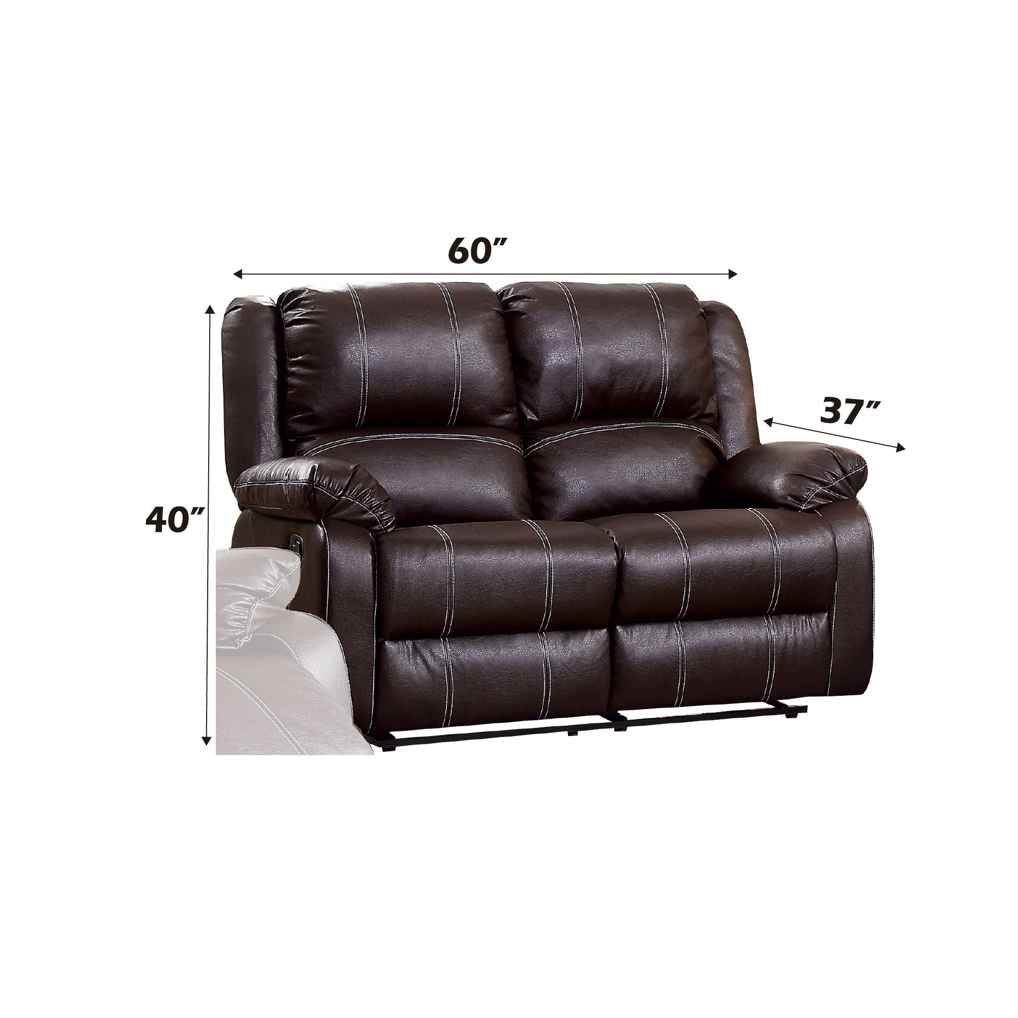 Zuriel Synthetic Recliner Loveseat