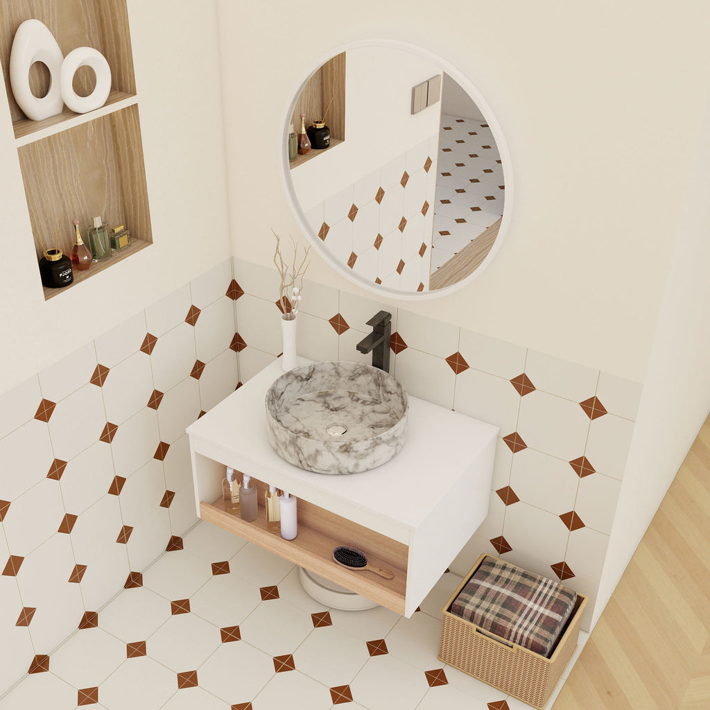 Floating Bathroom Vanity With Vessel Sink