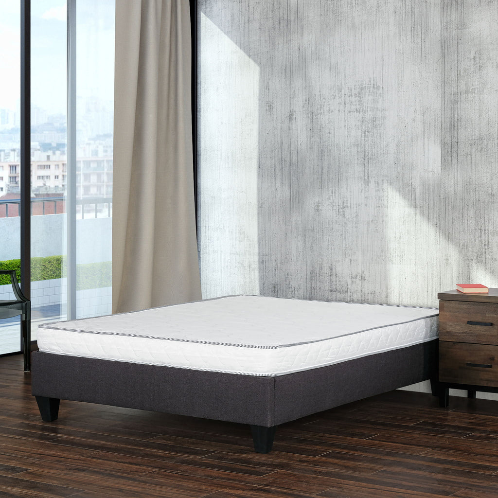6" Reversible Mattress In A Box Pressure Relief And Cooling Technology - White - Full