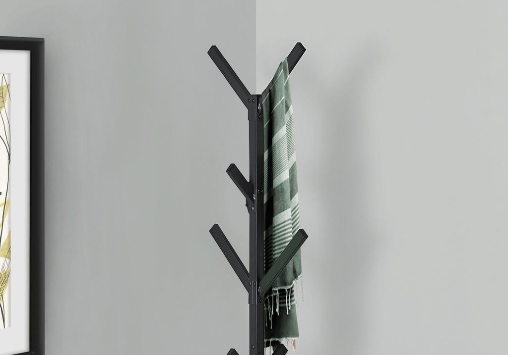 Coat Rack, Hall Tree, Freestanding, 8 Hooks, Entryway, Contemporary & Modern