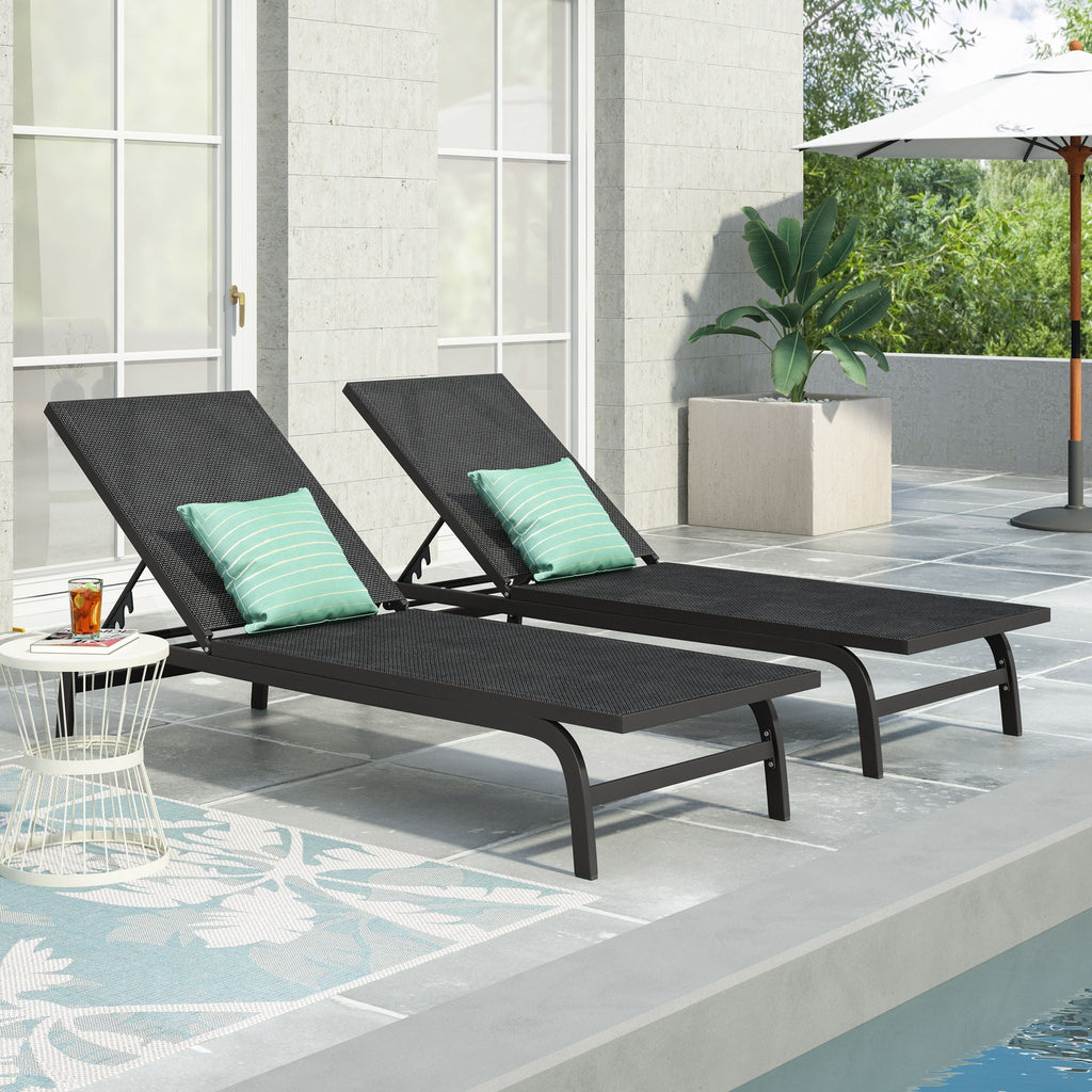 Finn Contemporary Chaise Lounge for Outdoor Relaxation
