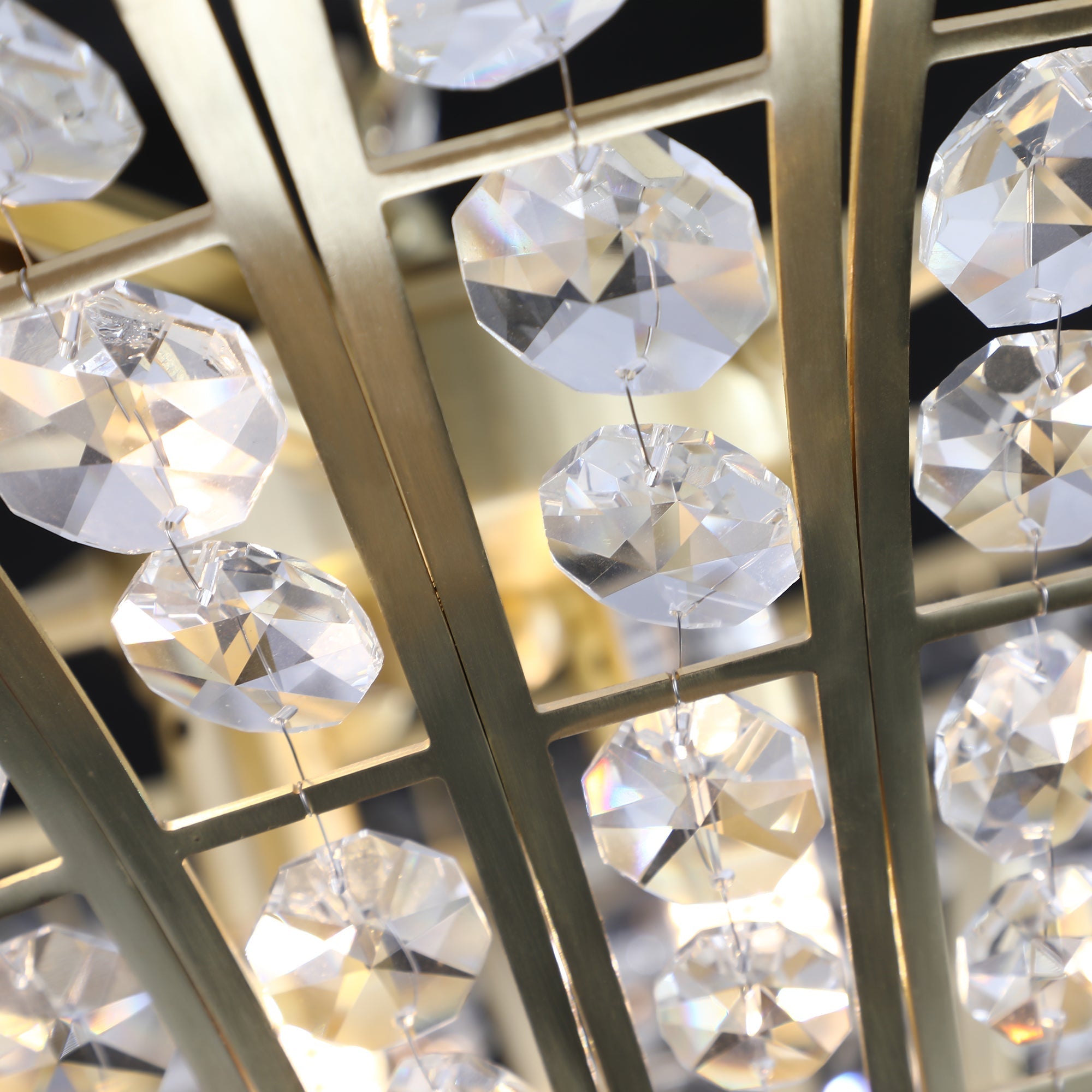 8-Light 23.6' Wide Crystal Waterfall Chandelier