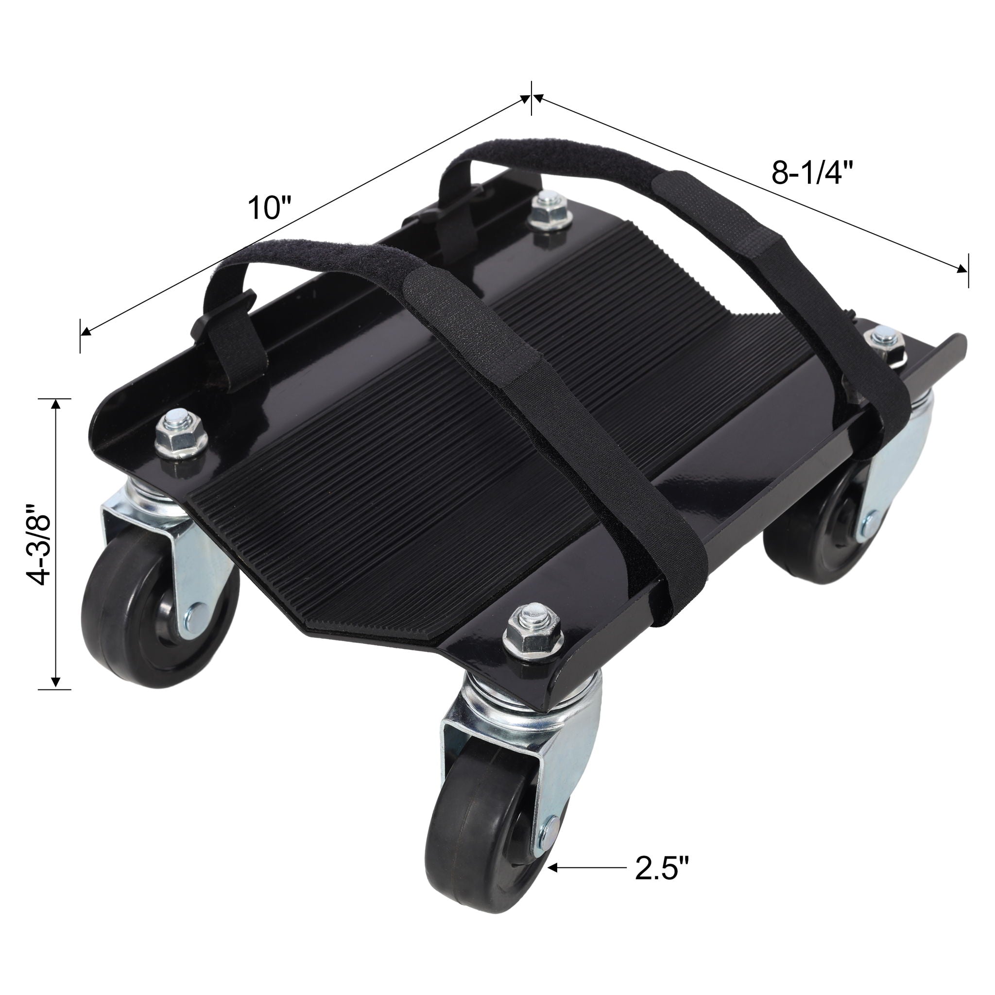 Heavy Duty Steel Snowmobile Dolly with V Slide and Swivel Casters