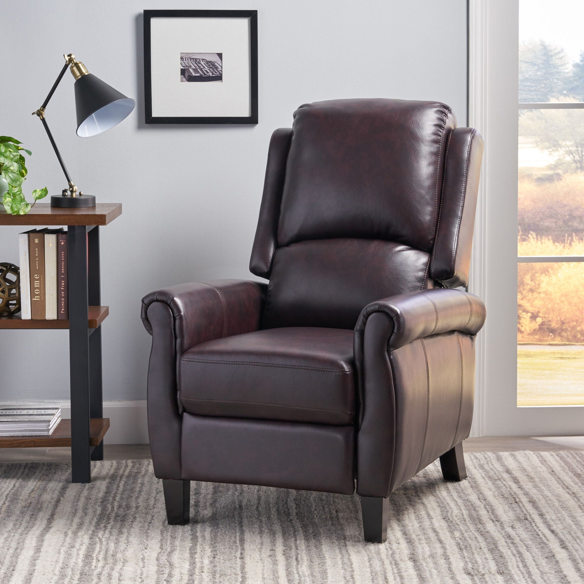 Memphis Standard Recliner Club Chair - Burgundy
