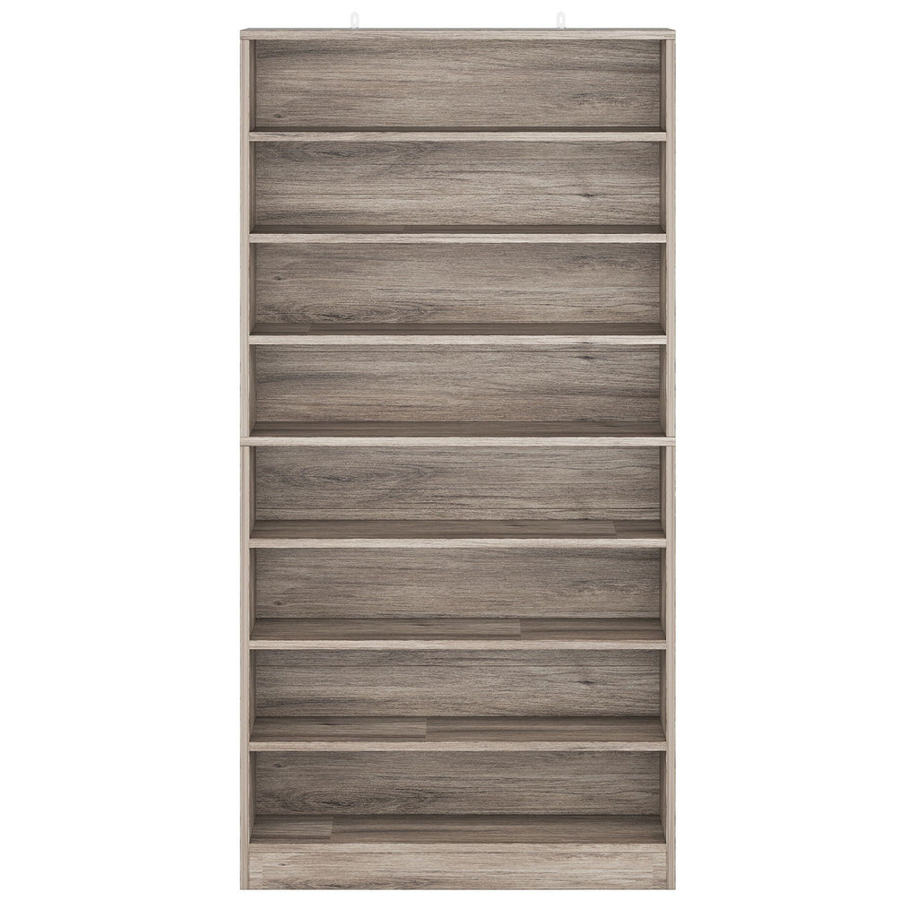 9 Tier Freestanding Shoe Cabinet with Open Design