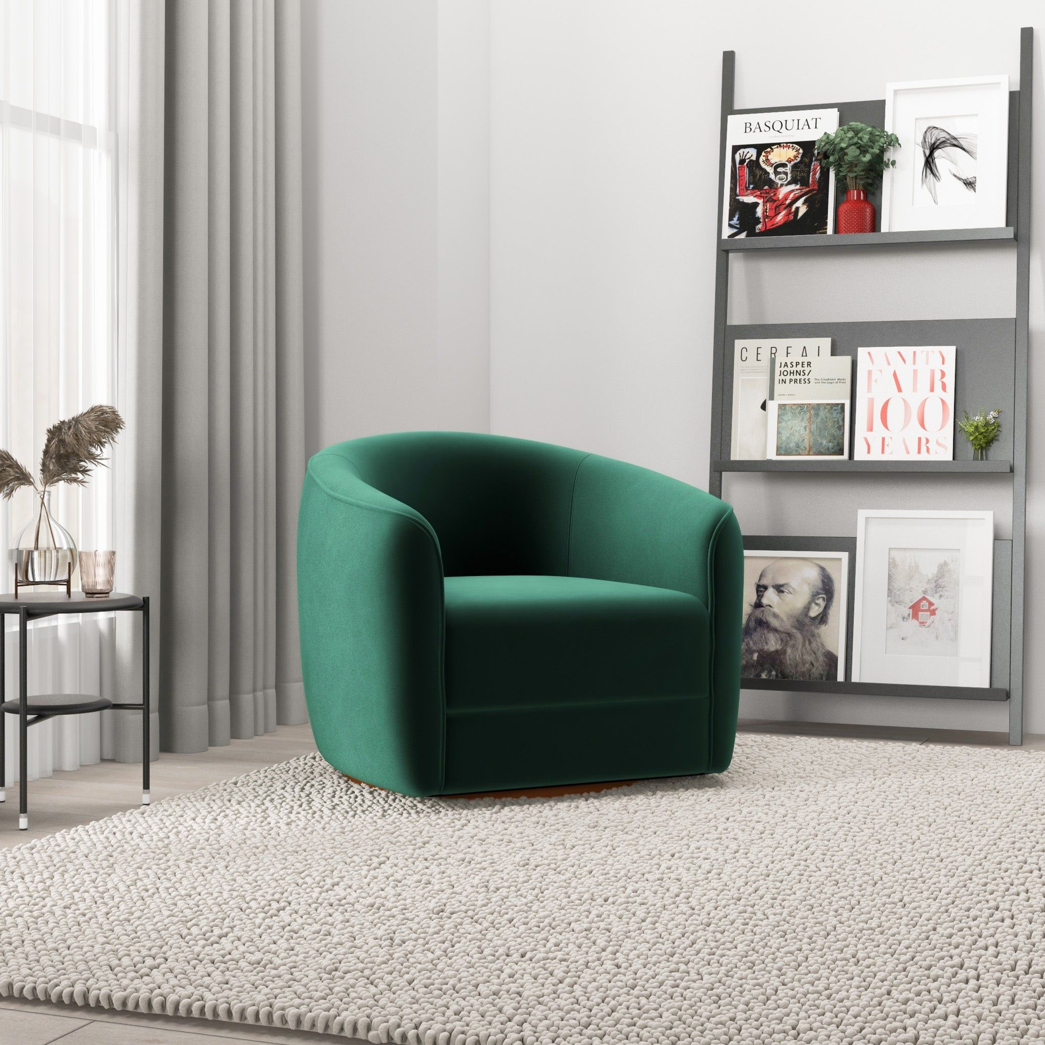 Elise - Mid-Century Modern Swivel Chair
