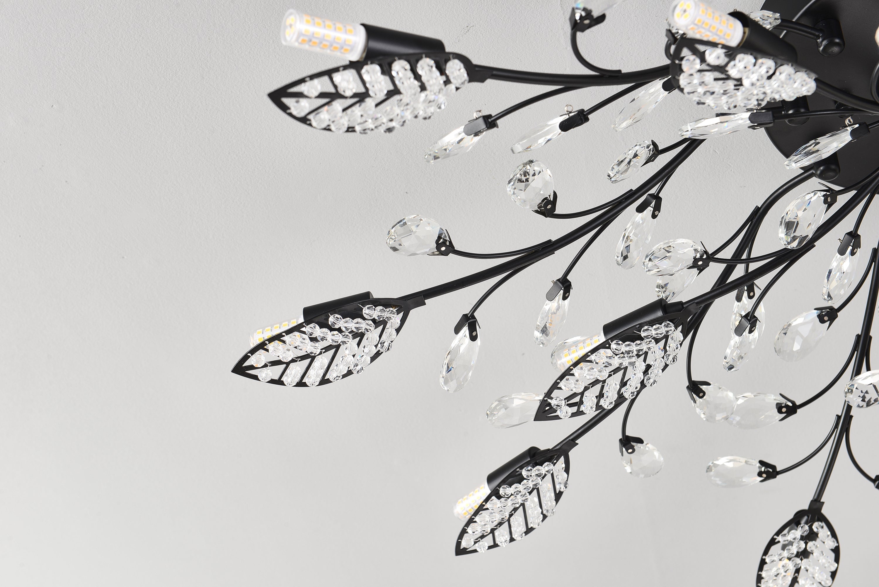 15-Light Chandelier Crystal Ceiling Lamp