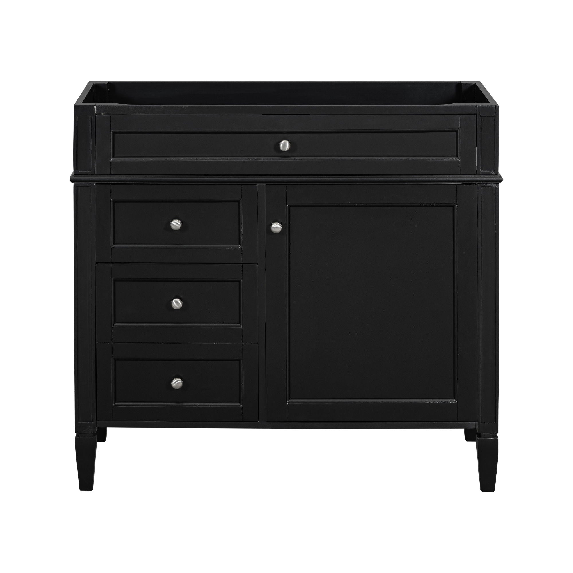 Bathroom Vanity With 2 Drawers and Tip-Out Storage Cabinet