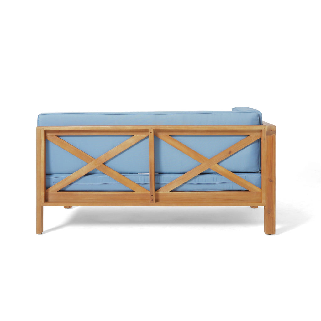Brava X-Back 4-Piece Sofa Set, Blue