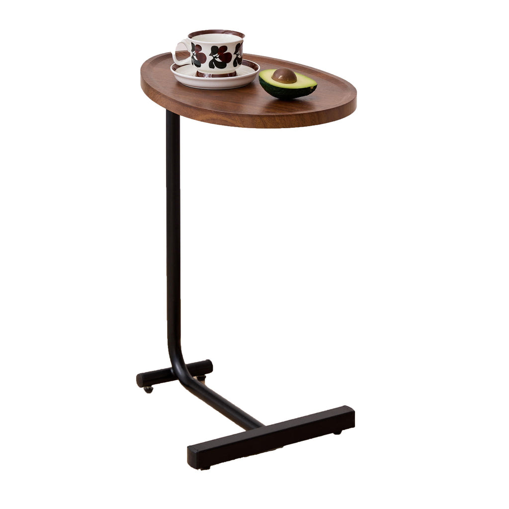 C-Shaped Side Table for Sofa and Bedroom
