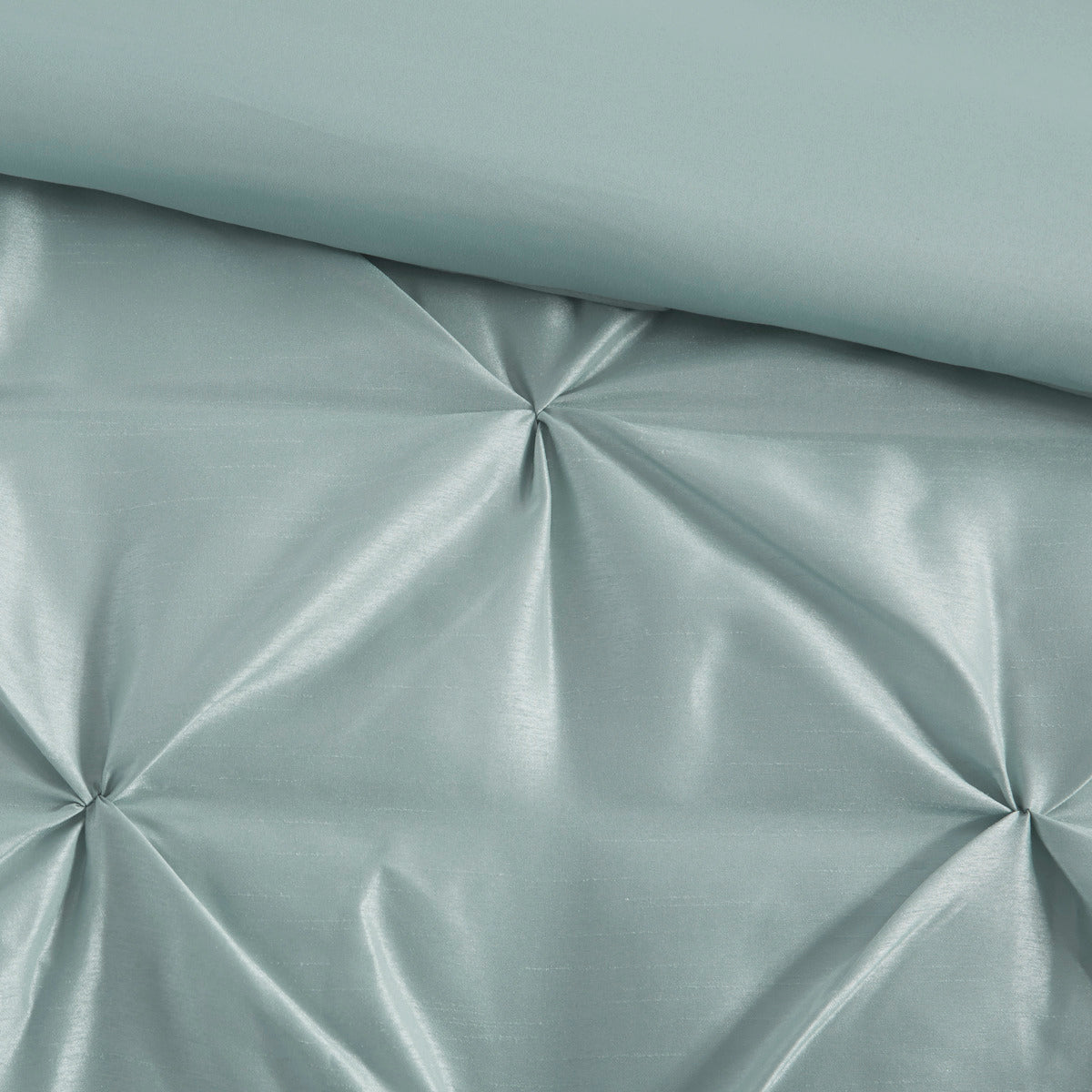 7 Piece Tufted Comforter Set Seafoam King