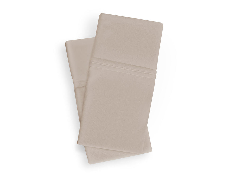 BedGear Dri-Tec Queen Pillowcase Set, Beige