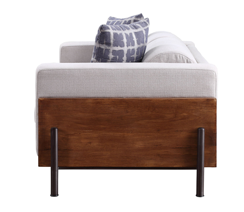 Pelton Loveseat With 2 Toss Pillows - Walnut
