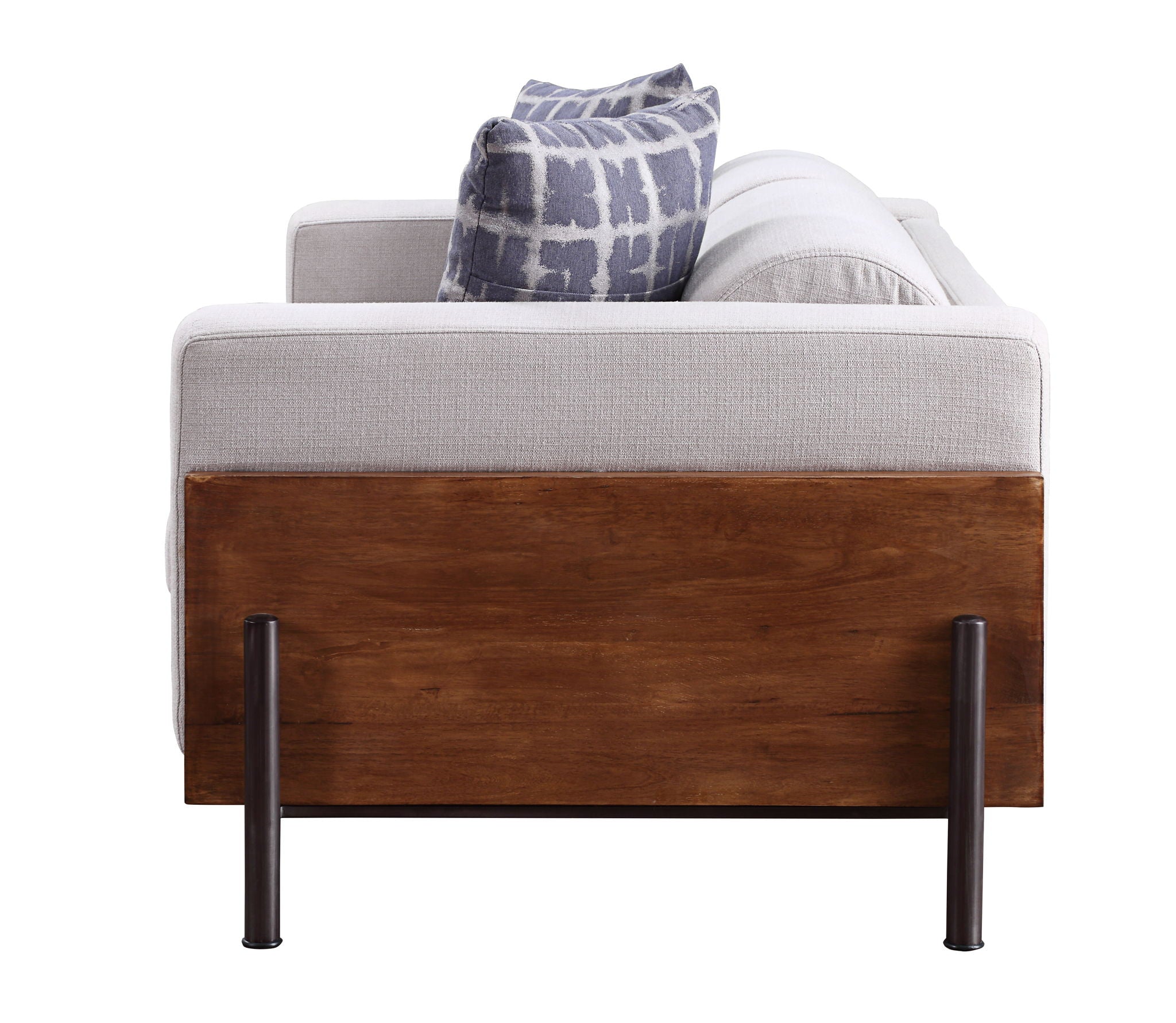 Pelton Loveseat With 2 Toss Pillows - Walnut
