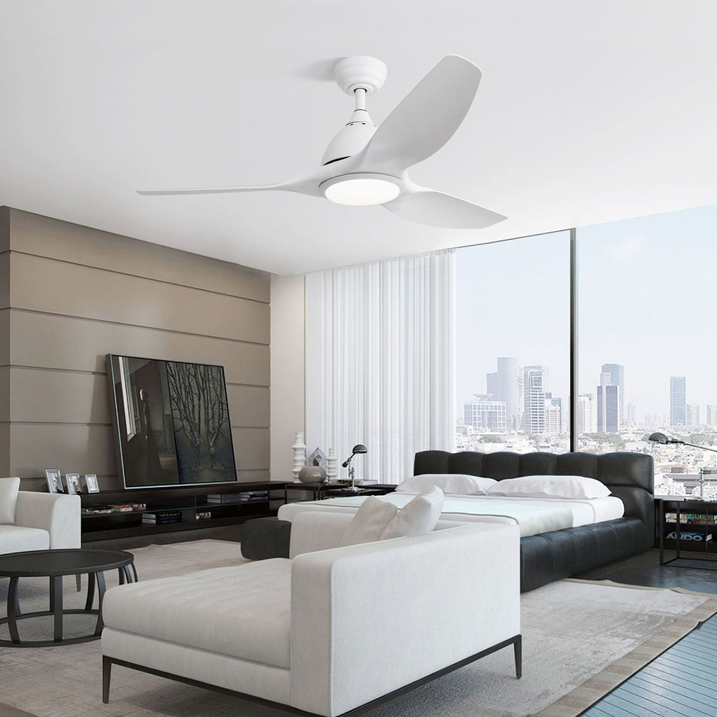Bredoom Ceiling Fan With Remote Control And LED Light