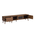 76" TV Stand, Entertainment Center With Storage Cabinets