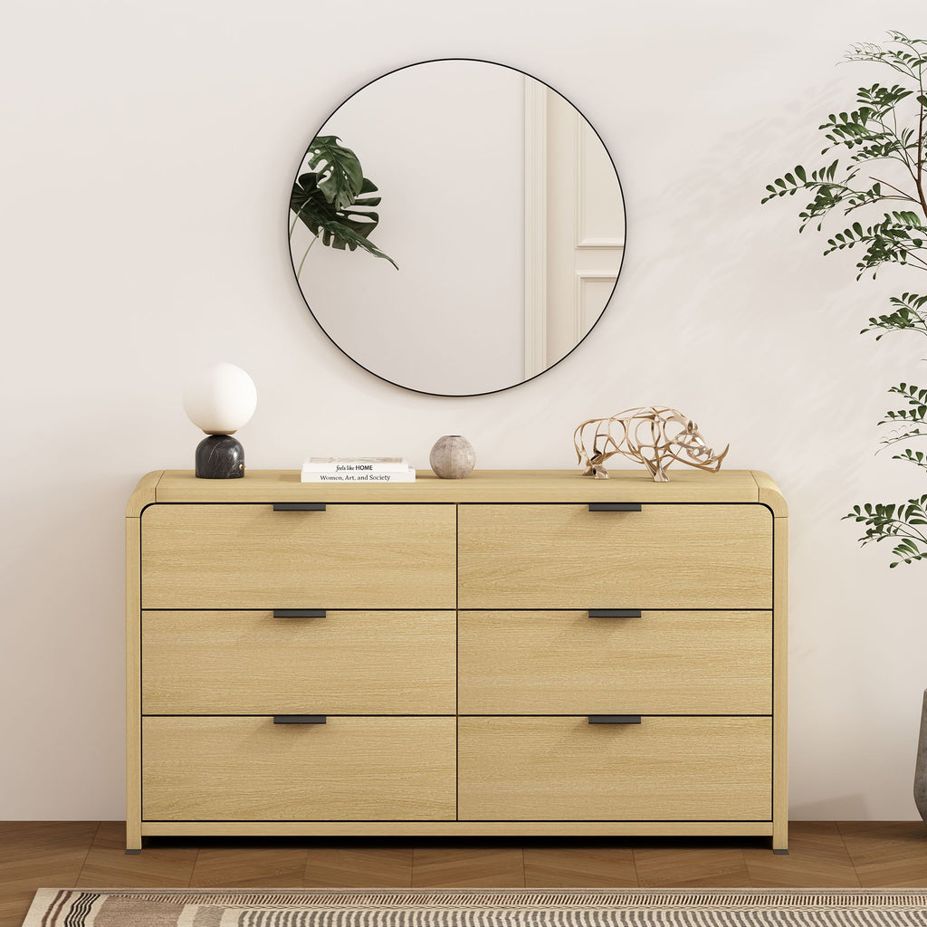Grace - Dresser With 6 Drawers - Oak