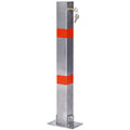 Square Parking Bollard Pole Barrier With Lock for Car Parking Protection and Home Garage