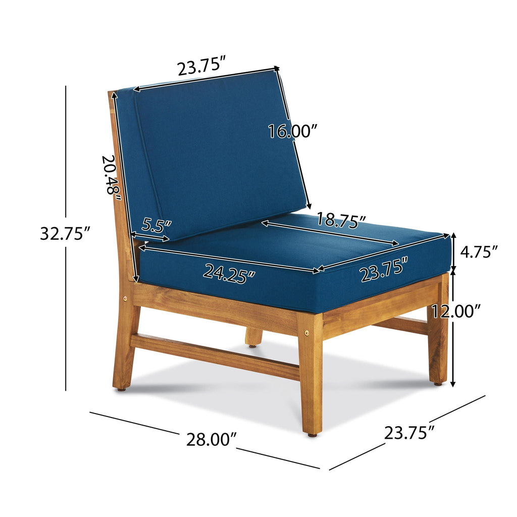 Perla Armless Chair