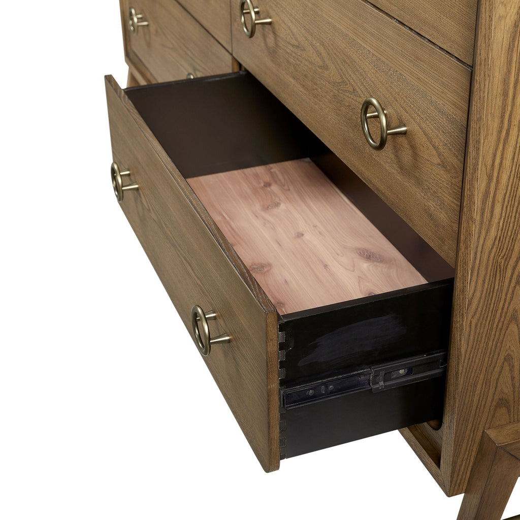 6 Drawer Dresser - Latte
