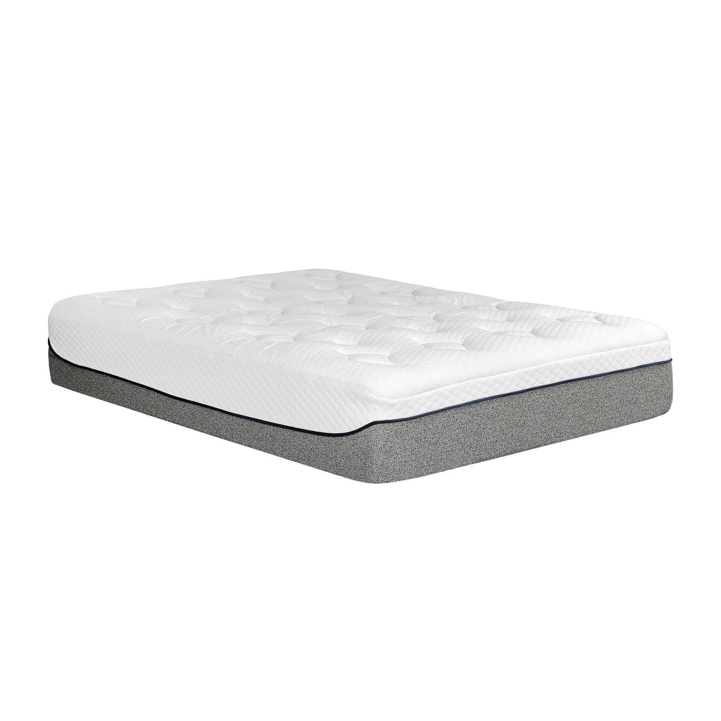 13" Ultra Plush Gel Memory Foam Mattress For Bed With Double Layered Jacquard Cover - Gray / White - King