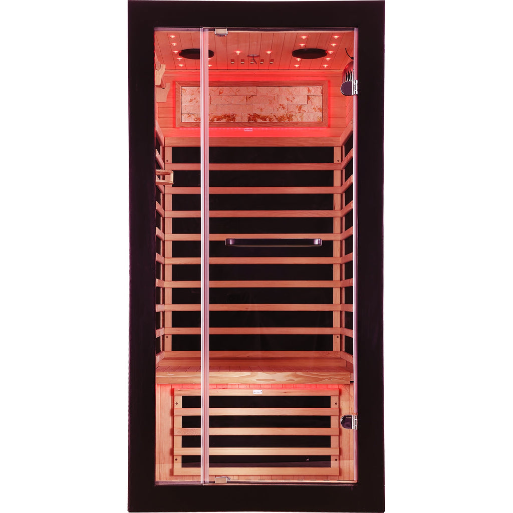 Single-person starlight ceiling lighting sauna