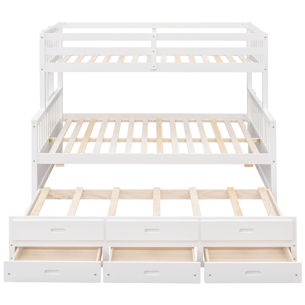 Bunk Bed With Twin Size Trundle And Drawers