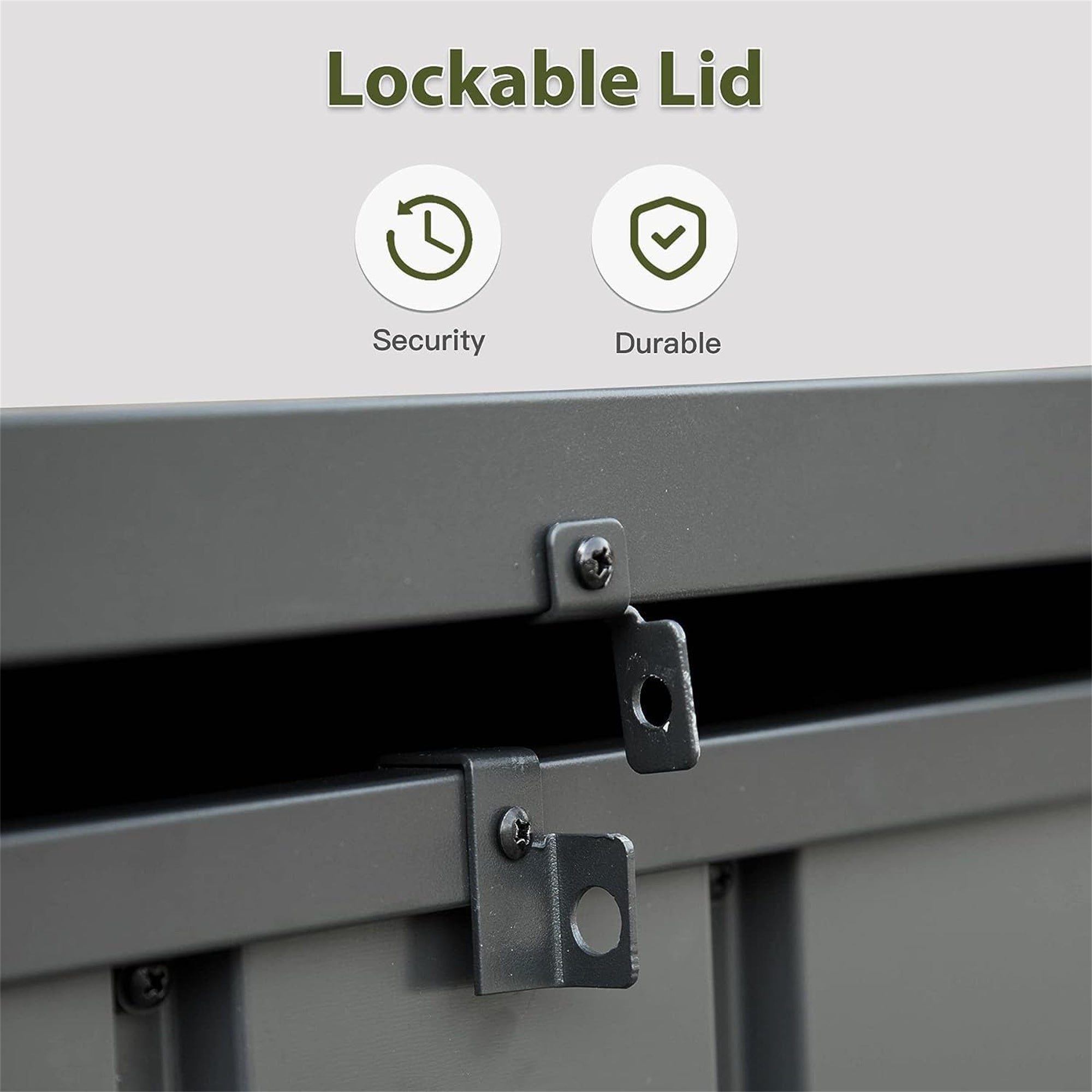 120 Gallon Outdoor Storage Deck Box Waterproof
