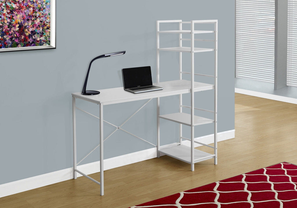 Computer Desk for Home Office with Laptop Storage Shelves