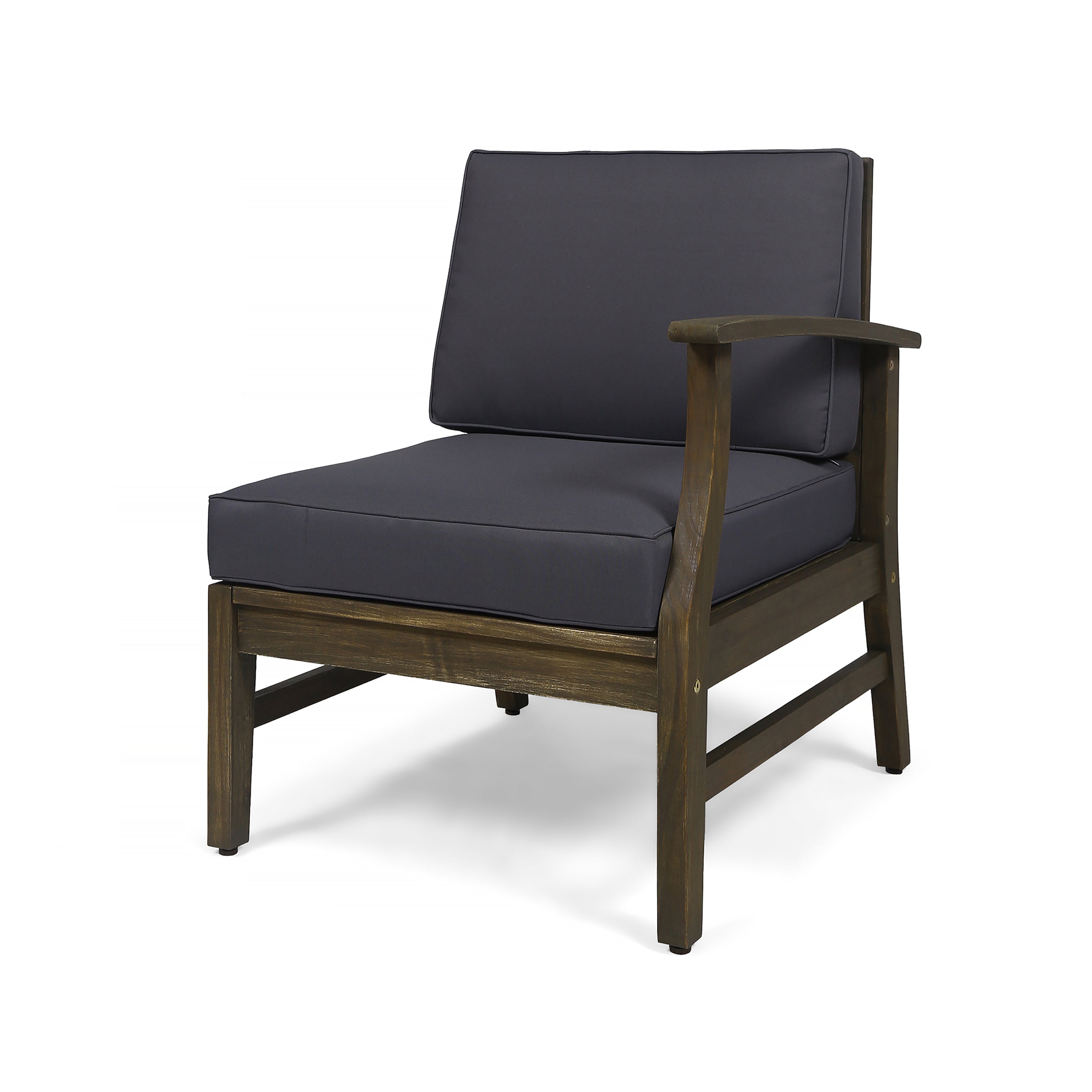 Perla 6-Piece Dark Grey Outdoor Sofa Set