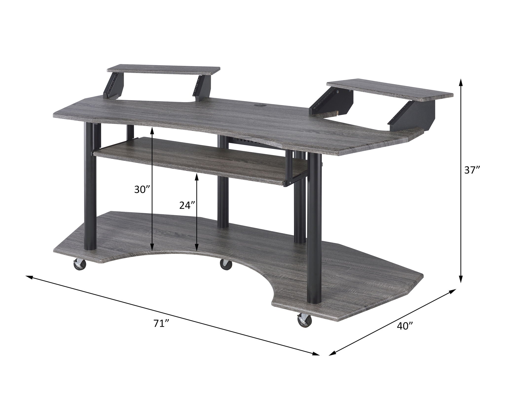 Eleazar Music Recording Studio Desk Wood