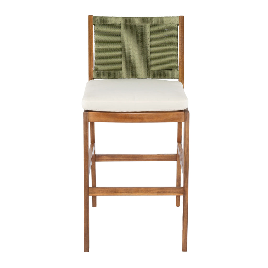 Outdoor Acacia Wood Bar Stools (Set of 2)