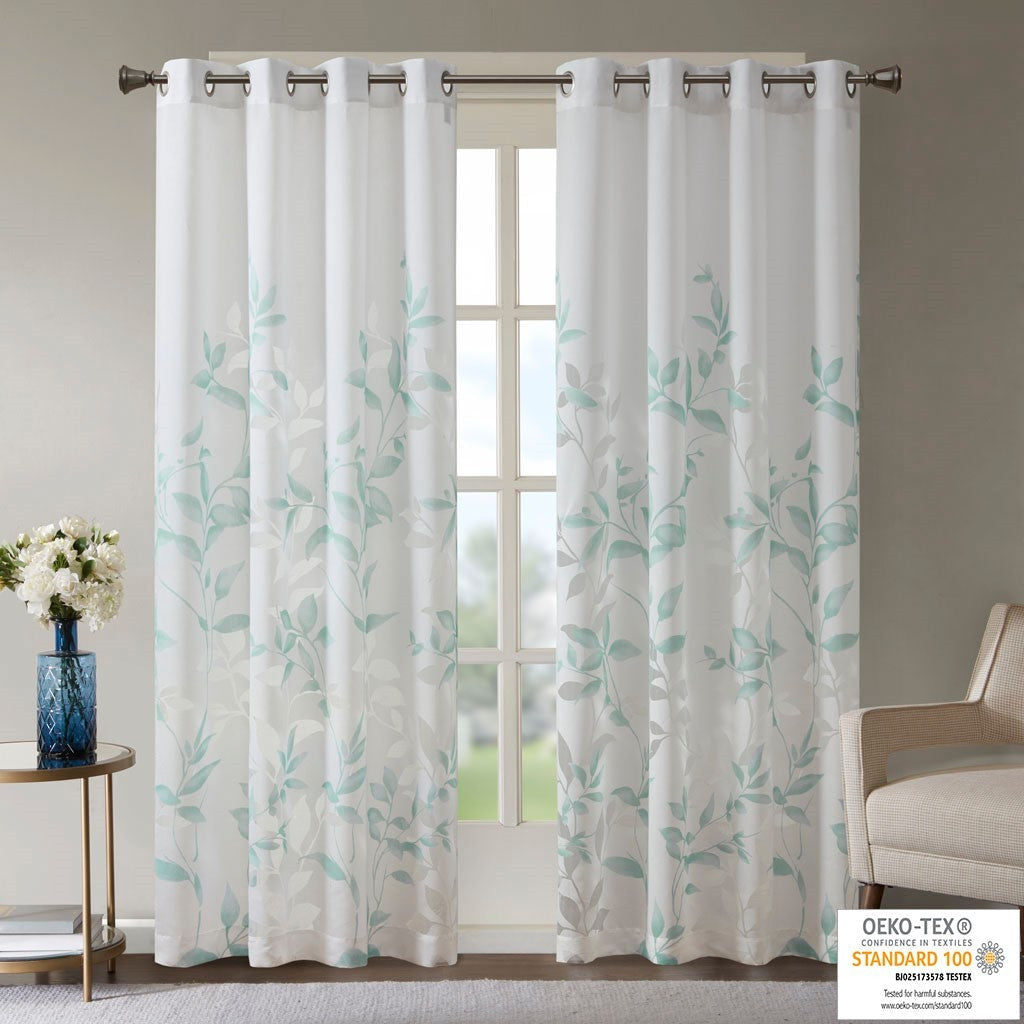 Burnout Printed Curtain Panel (Only 1 Pc Panel)