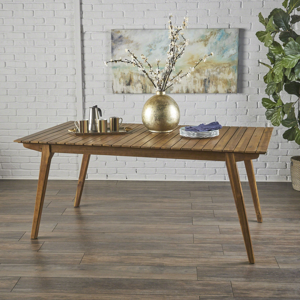 Outdoor Dining Table & Frame - Teak Wood