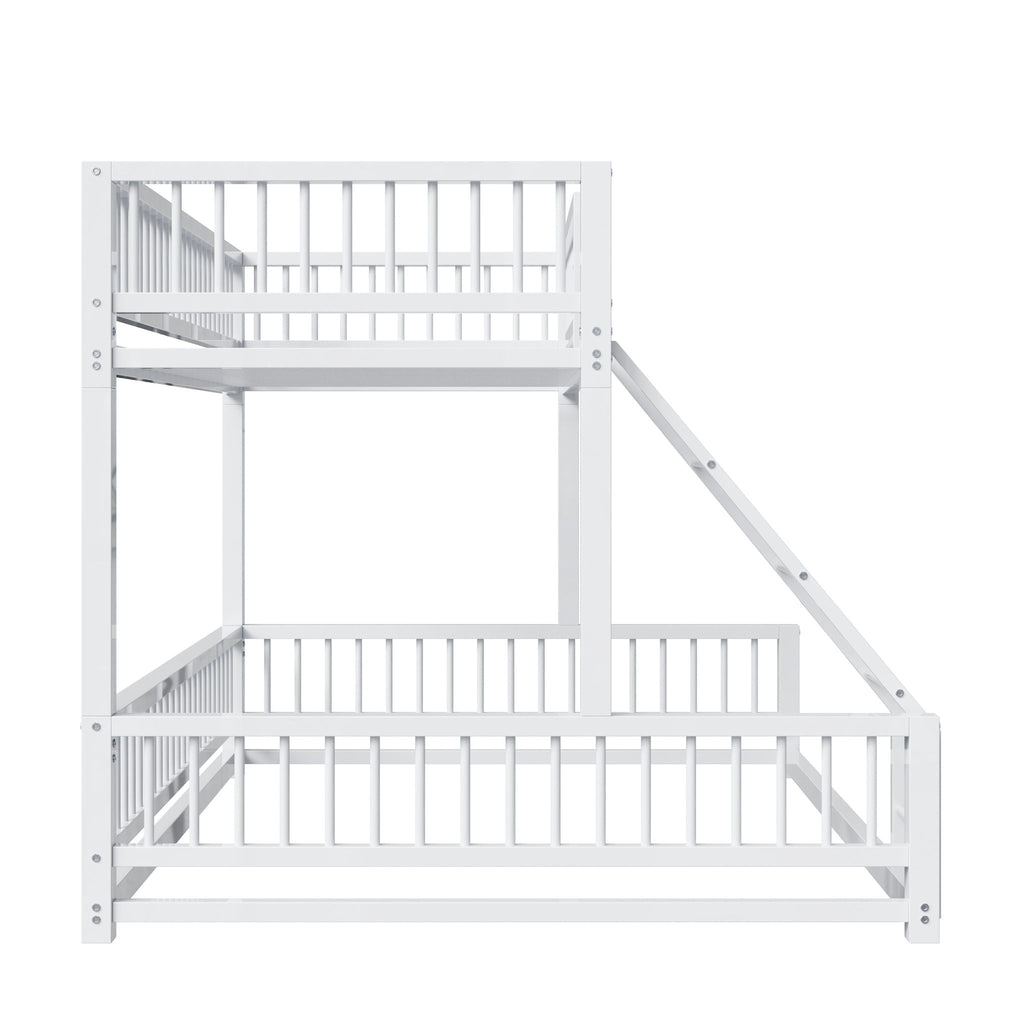 Bunk Bed With Ladder And Safety Guardrails