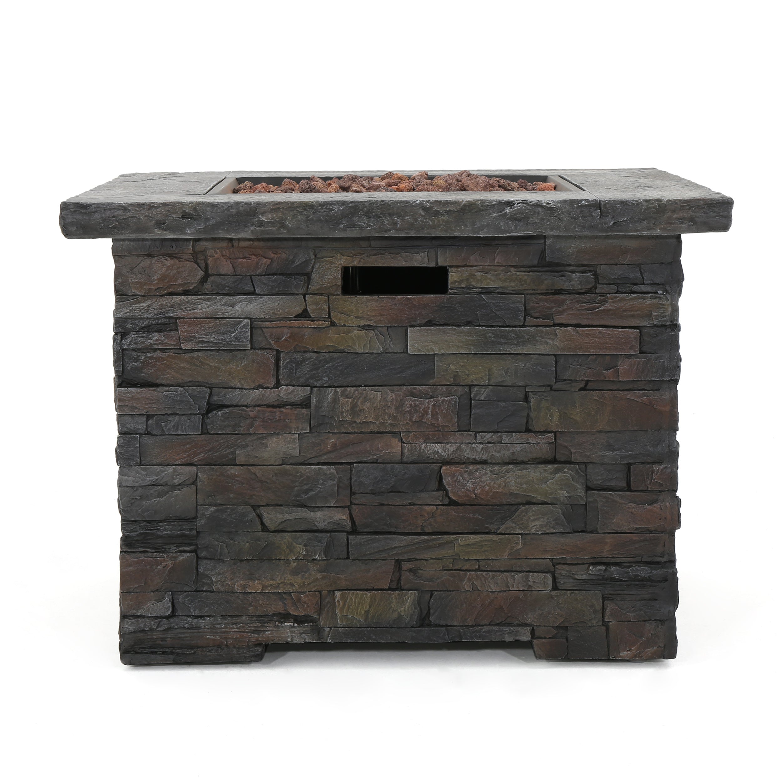 33' SQUARE MGO FIRE PIT - 40000 BTU.