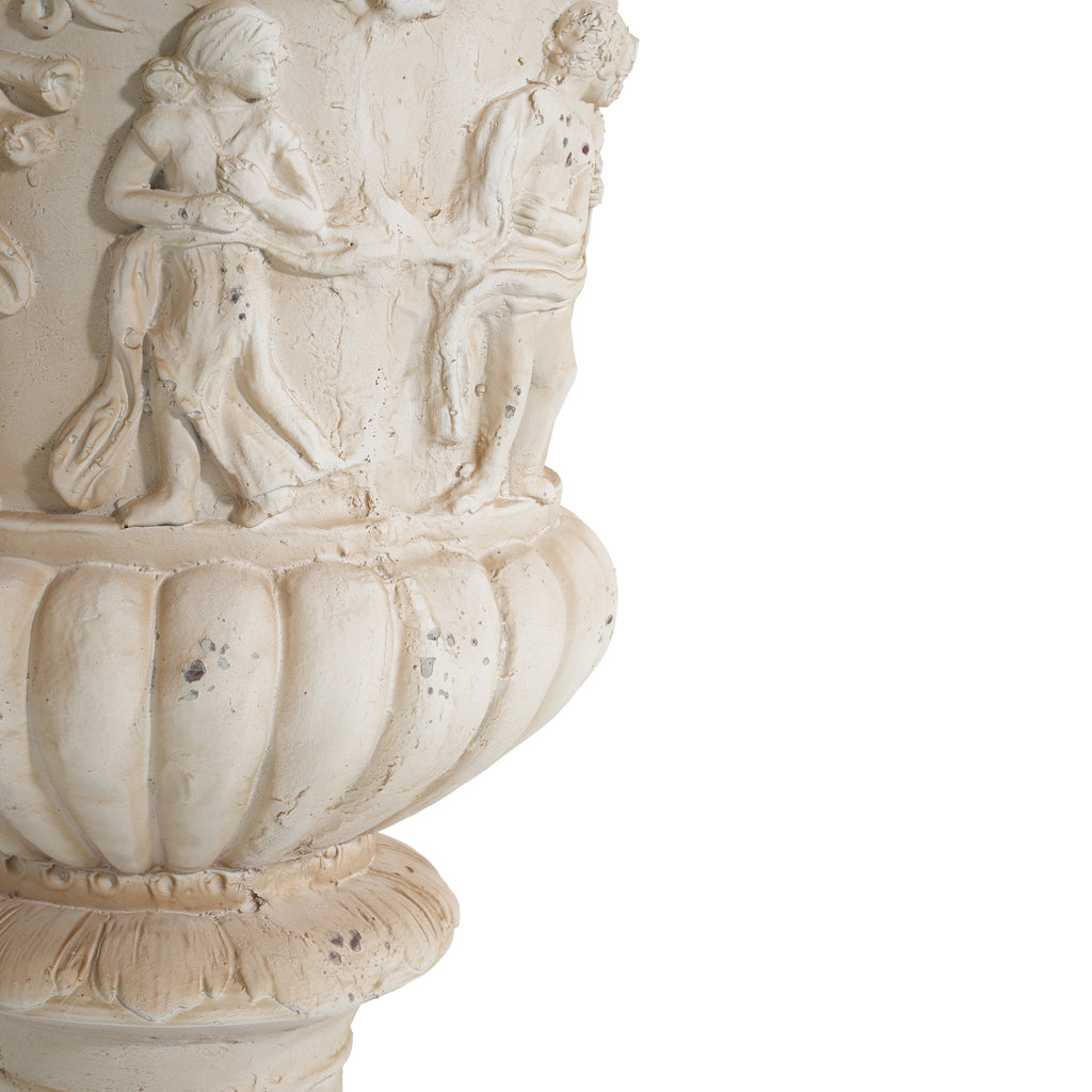 Garden Urn, Antique White, 27" H