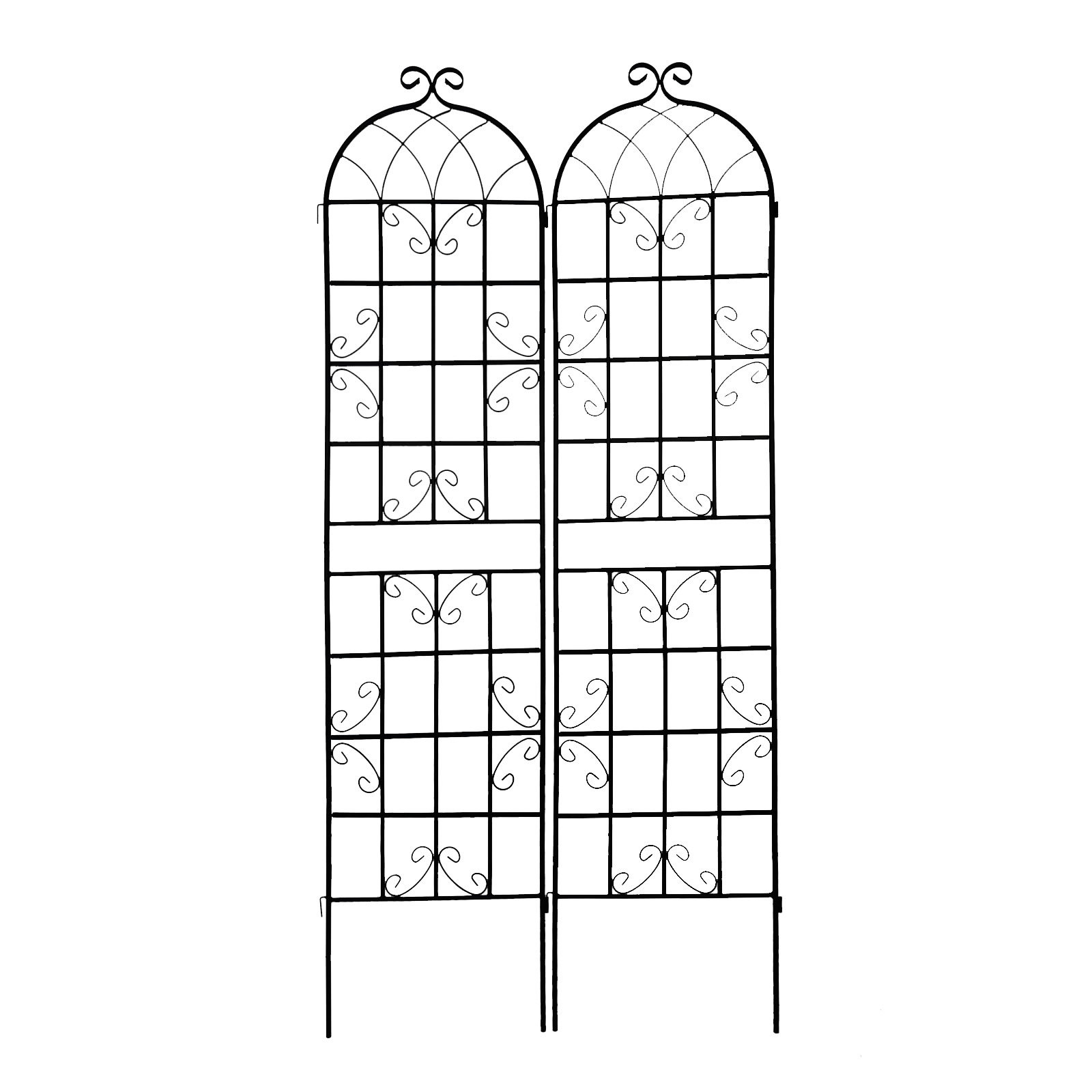 Metal Garden Trellis 4 Pack Rustproof Climbing Plant Supports