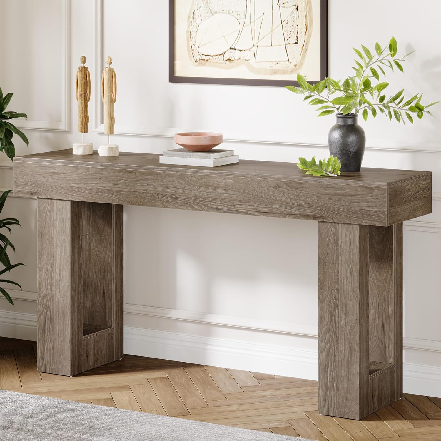Console Table, Extra Long Narrow Sofa Table for Living Hallway