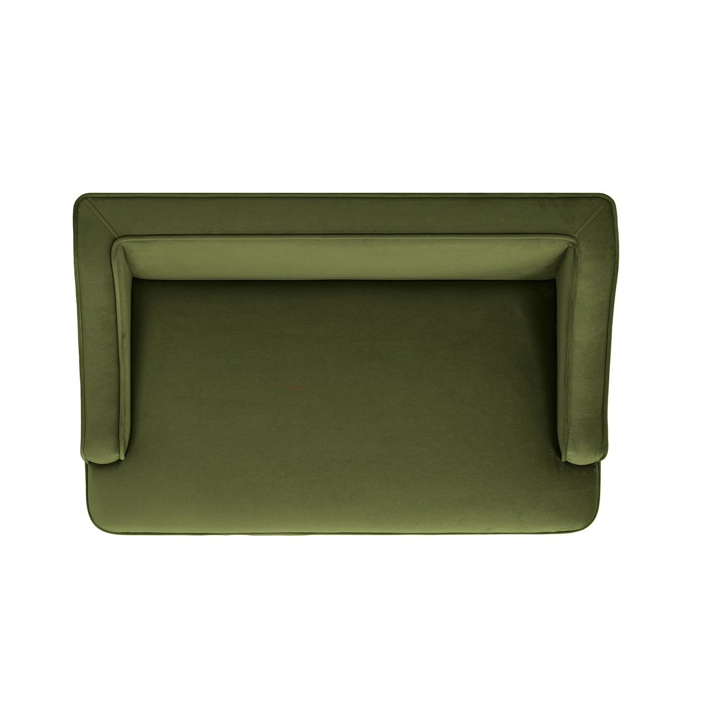 Duchess 33' Medium Princess Pet Bed Sofa with Fringe Skirt, Olive Green Velvet