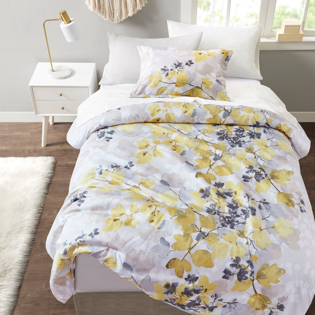Comforter Set with Bed Sheets Yellow King
